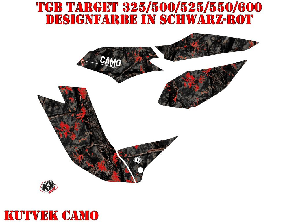 Camo Schwarz-Rot für TGB Target